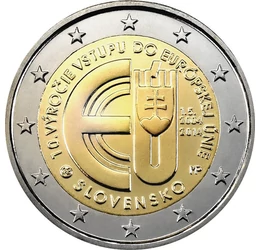 20 éve az Unióban, 2 euró, Szlovákia, 2014