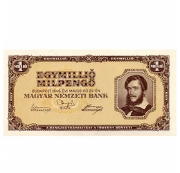 1 millió milpengő, , , , Magyar Királyság, 1946