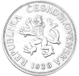 „Csehszlovákia a világháború küszöbén”, 5 korona, Csehszlovákia, 1937-1938