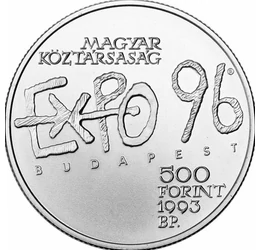 Egy sosemvolt esemény emlékpénze, 500 forint, ezüst, Magyar Köztársaság, 1993