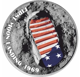 Lábnyom a Holdon, 25 cent, USA, 2004