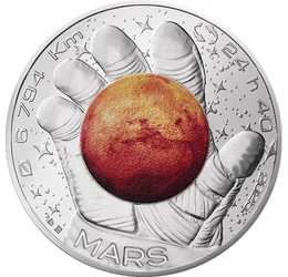 A Föld és a Naprendszer - Mars, 10 euró, ezüst, Franciaország, 2025