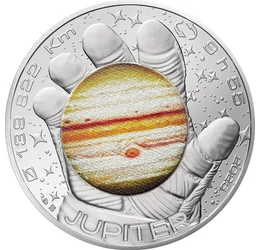 10 euró, Űrhajós kesztyűben a Jupiter, , Ag 333, 13 g, Franciaország, 2025