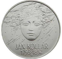 200 korona, Szláv tenger allegória, 1793-1852, Ag 750, 20 g, Szlovákia, 1993
