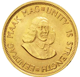  2 rand, van Riebeeck,1961-1983,ar, Dél-afrikai Köztársaság