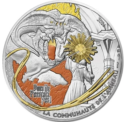 10 euró, Gandalf és a Balrog, , Ag 333, 13 g, Franciaország, 2026