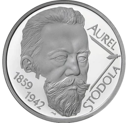  10 euró, Stodola Aurél, ezüst, 2009, Szlovákia