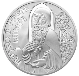 Lőcse város zseniális művésze, 10 euró, ezüst, Szlovákia, 2012