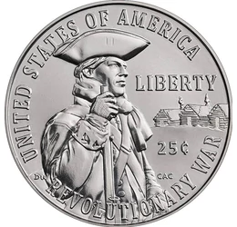 25 cent, Kontinentális hadsereg katonája, , CuNi, 5,67 g, USA, 2026