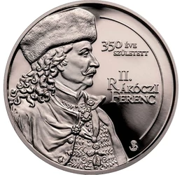 350 éve született II. Rákóczi Ferenc, 40000 forint, ezüst, Magyarország, 2026