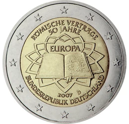  2 euró, Római Szerződés, 2007, Németország
