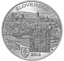  20 euró, Kassa, Ag, proof, 2013, Szlovákia