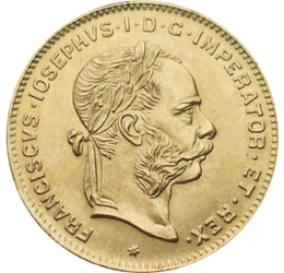  4 florin, Ferenc József,arany,uv,1892, Osztrák–Magyar Monarchia
