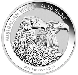 1 dollár, Két ékfarkú sas feje, , tisztaság, Ag 9999, 31,1 g, Ausztrália, 2026