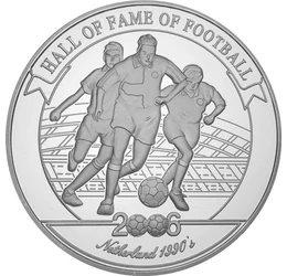 2000 shilling, Ronald Koeman, Hollandia, , Ag 350, 26 g, Uganda, 2006