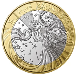 5 euró, Vízöntő állatövi jegy, csillagkép, CuNi, 11,7 g, Franciaország, 2026