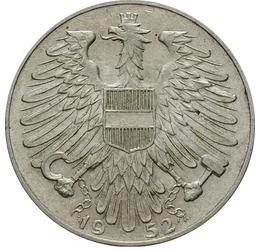  5 schilling,  2. Köztársaság 1952, Ausztria