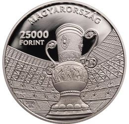 25000 forint, MLSZ címer focilabdában, , Ag 925, 31,46 g, Magyarország, 2026