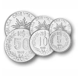 5, 10, 50, 100, 200, 500 új peso, , 0, 0, Uruguay, 1989