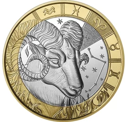 5 euró, Kos állatövi jegy, csillagkép, CuNi, 11,7 g, Franciaország, 2026