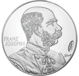 5 korona utánveret, Ferenc József portré, CuNi+Ag, 25,4 g, Osztrák-Magyar Monarchia, eredeti érem: 1898