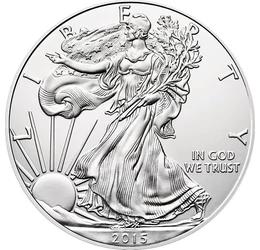 40 éves az Ezüst sas, 1 dollár, ezüst, USA, 2016