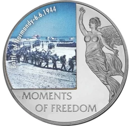 Normandiai partraszállás, 10 dollár, Libéria, 2006