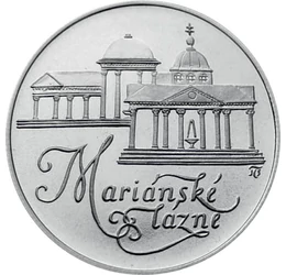 Gyógyító víz és világörökség, 50 korona, ezüst, Csehszlovákia, 1991