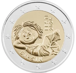Sipsik, az észtek Kis hercege, 2 euró, Észtország, 2026