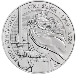 Üdvözlégy Artúr, nagy király!, 10 font, ezüst, Nagy-Britannia, 2024