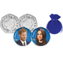 Harry herceg és Meghan, 5 angol font díszcsomagolásban, 2017