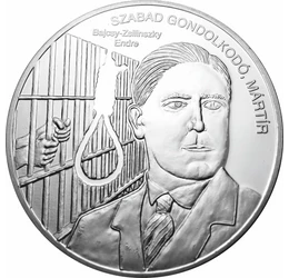Bajcsy-Zsilinszky Endre, színezüsttel bevont érem, Magyarország