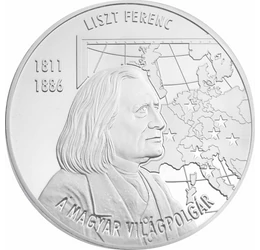 Liszt Ferenc, a magyar világpolgár, emlékérmen