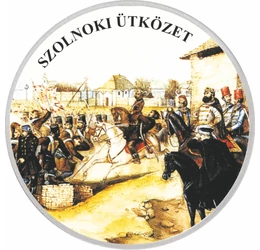 Szabadságharc, Szolnok - 1849. március 5., festett ezüstözött érem