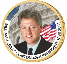 Bill Clinton - az USA 42. elnöke, 1 dollár, USA