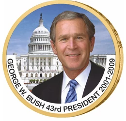 1 dollár, George W. Bush - az USA 43. elnöke, CuNi, USA