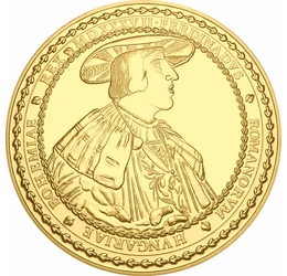 I. Ferdinánd jubileumi aranyérme, 1537, utánveret, 10. koronázási évforduló