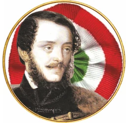 Kossuth és Deák, színezett érme, 20 forint, Magyar Köztársaság