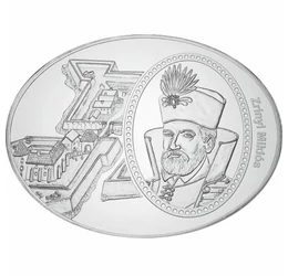 Zrínyi Miklós - Szigetvári vár - ovális emlékérem