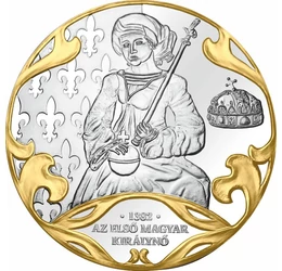Az első magyar királynő koronázása, érem, Magyarország
