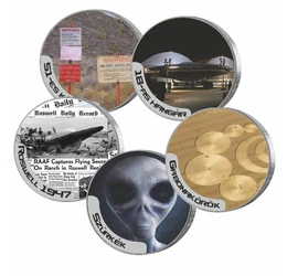 Titkok és rejtélyek - 1947 Roswell, UFO - 5 érmés szett