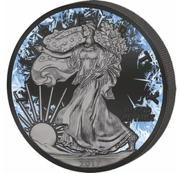 Ékszer-érme nyaklánccal, Karácsonyi angyal, 500 frank, ezüst, Kamerun, 2018 