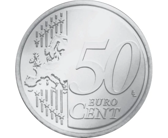 // 50 cent  Európai Unió  2002-2019 // - A pengő-rendszer húsz éves fennállása alatt mindössze hat emlékpénz látott napvilágot. Az utolsó ezüst kétpengőst Liszt Ferenc halálának 50. évfordulójára bocsátották ki. Igazi magyar történelmi kincs  amely minden