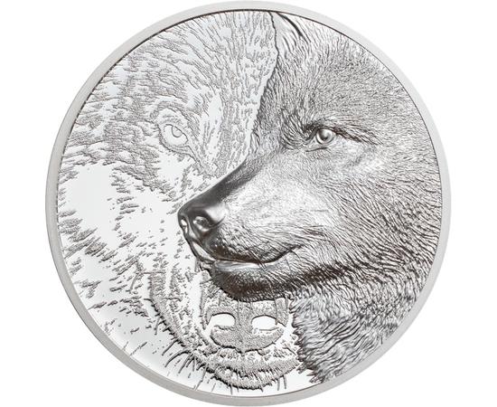 A szeretett-gonosz farkas, 500 tugrik, ezüst, Mongólia, 2021