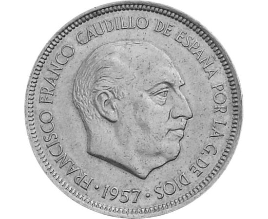  5 peseta, Franco, 1957-1975, Spanyolország