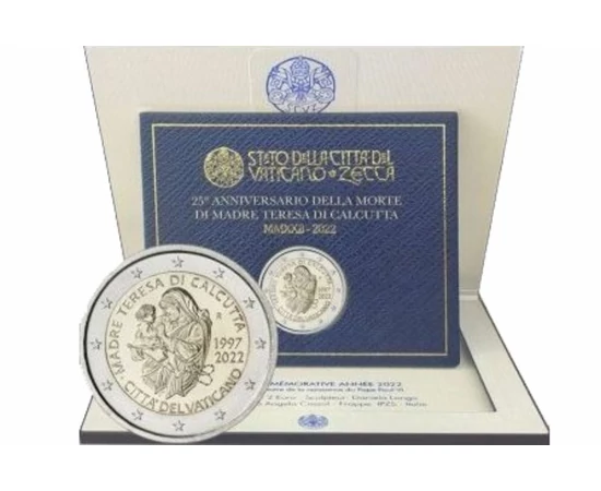 A szeretet misszionáriusa, 2 euró, Vatikán, 2022