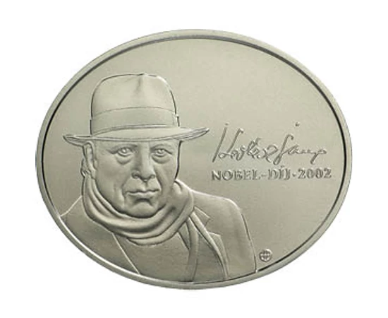 2000 forint, Kertész Imre portréja, CuNi, 10,30 g, Magyarország, 2022