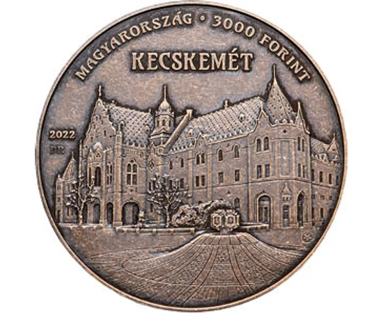3000 forint, Kecskeméti Városháza épülete, , , CuNi, 29,5 g, Magyarország, 2022