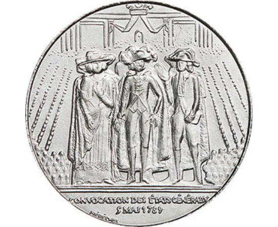 1 frank, Koszorú, , , Ni, 6 g, Franciaország, 1989