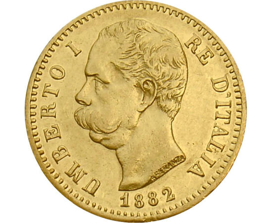  20 líra, "I. Umbertó", 1879-97, Olaszország